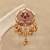Baby pink stones meenakari earrings