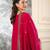 rani-pink silk festive kurta set