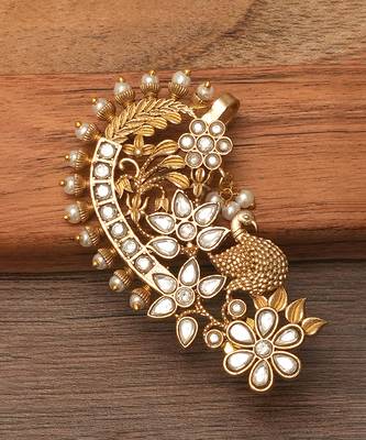 Gold plated beaded ear cuffs 2