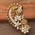 Gold plated beaded ear cuffs