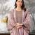light-pink silk festive kurta set