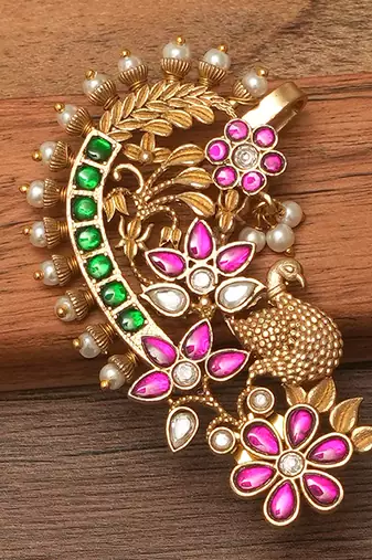 Multicolor meenakari ear cuffs