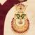 Multicolor stones chandbali earrings
