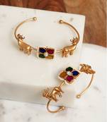 Multicolor stones kundan kada