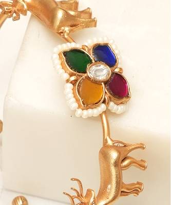 Multicolor stones kundan kada 2