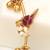 Gold plated red stones kada
