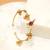 Gold plated red stones kada