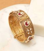 Red stones kundan kada