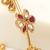 Red stones kundan kada