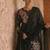 Black embroidery silk blend  farshi salwar
