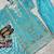 Sky blue embroidery silk blend  sharara suit set