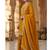 Deep gold embroidery silk blend  sharara suit set
