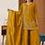Mehendi green embroidery silk blend  sharara suit set