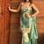 Green embroidery tissue sharara suit set