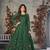 Emerald Green Cording & Heavy Sequins Net Pant-Style Gown