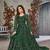 Emerald Green Cording & Heavy Sequins Net Pant-Style Gown