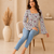 Pure cotton women's top purple