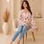 Pure cotton women's top pink