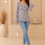 Pure cotton women's top purple