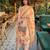 peach cotton straight kurta pant dupatta set