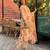 peach cotton straight kurta pant dupatta set
