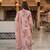 pink cotton straight kurta pant dupatta set