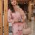 pink cotton straight kurta pant dupatta set