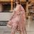 pink cotton straight kurta pant dupatta set