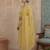 mustard solid a-line design lining kurta trouser dupatta set