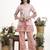 peach printed cotton co-ord set