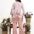 peach printed cotton co-ord set