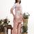 peach printed cotton co-ord set