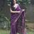purple maheshwari silk saree