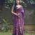 purple maheshwari silk saree