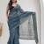blue kota doria saree