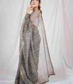 charm kota doria saree with unstitched blouse