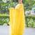 yellow embroidered kota doria saree