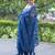 blue lagoon bliss embroidered kota doria saree
