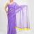 purple glam kota embroidered doria saree