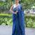 blue lagoon bliss embroidered kota doria saree