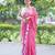 pink whisper embroidered kota doria saree