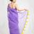 purple glam kota embroidered doria saree
