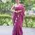 purple reign chic embroidered kota doria saree