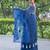 blue lagoon bliss embroidered kota doria saree