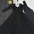 black faux georgette festive kurta set