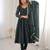 black silk festive kurta set