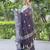 lavender lullaby embroidered kota doria saree