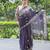 lavender lullaby embroidered kota doria saree