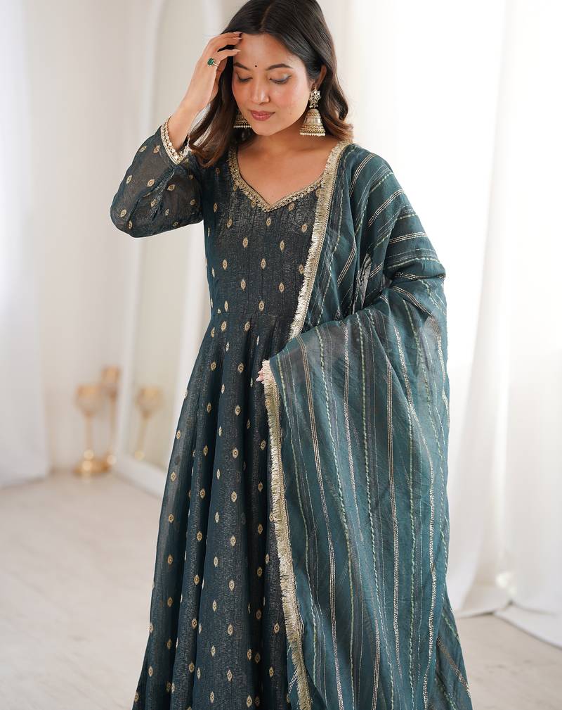 black silk festive kurta set