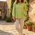 pear linen festive top and bottom
